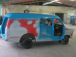 Der K&uuml;chenchef Wagen wird langsam blau